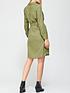  image of v-by-very-button-down-shirt-dress-khaki