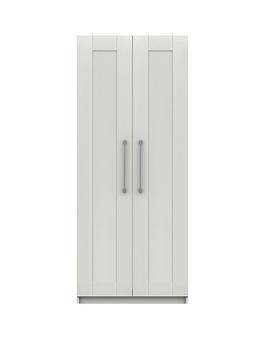 Product photograph of One Call Regal 2 Door Ready Assembled Wardrobe from very.co.uk