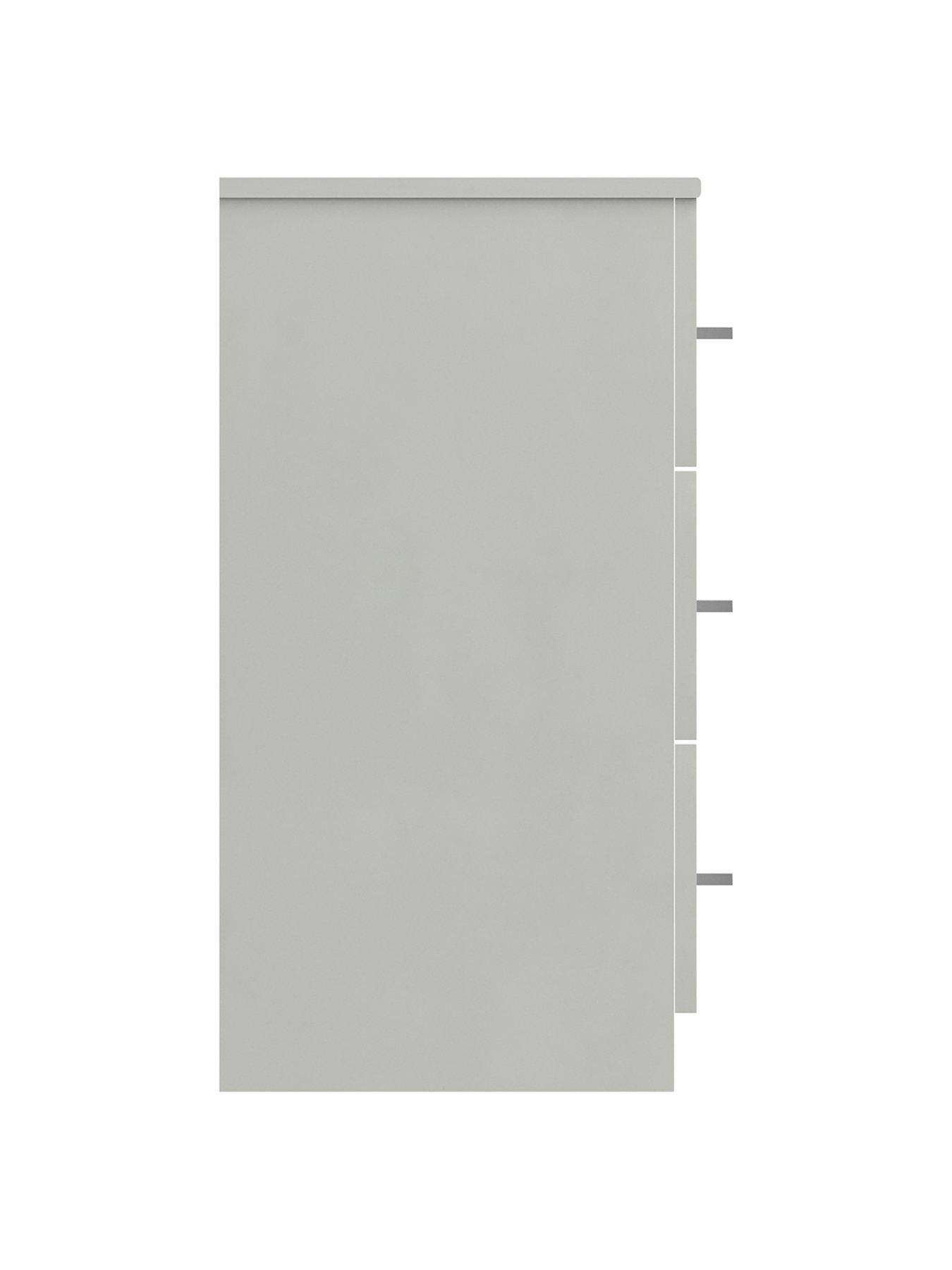 Image 5 of 5 of One Call Regal Ready Assembled&nbsp;3 Drawer Bedside Chest