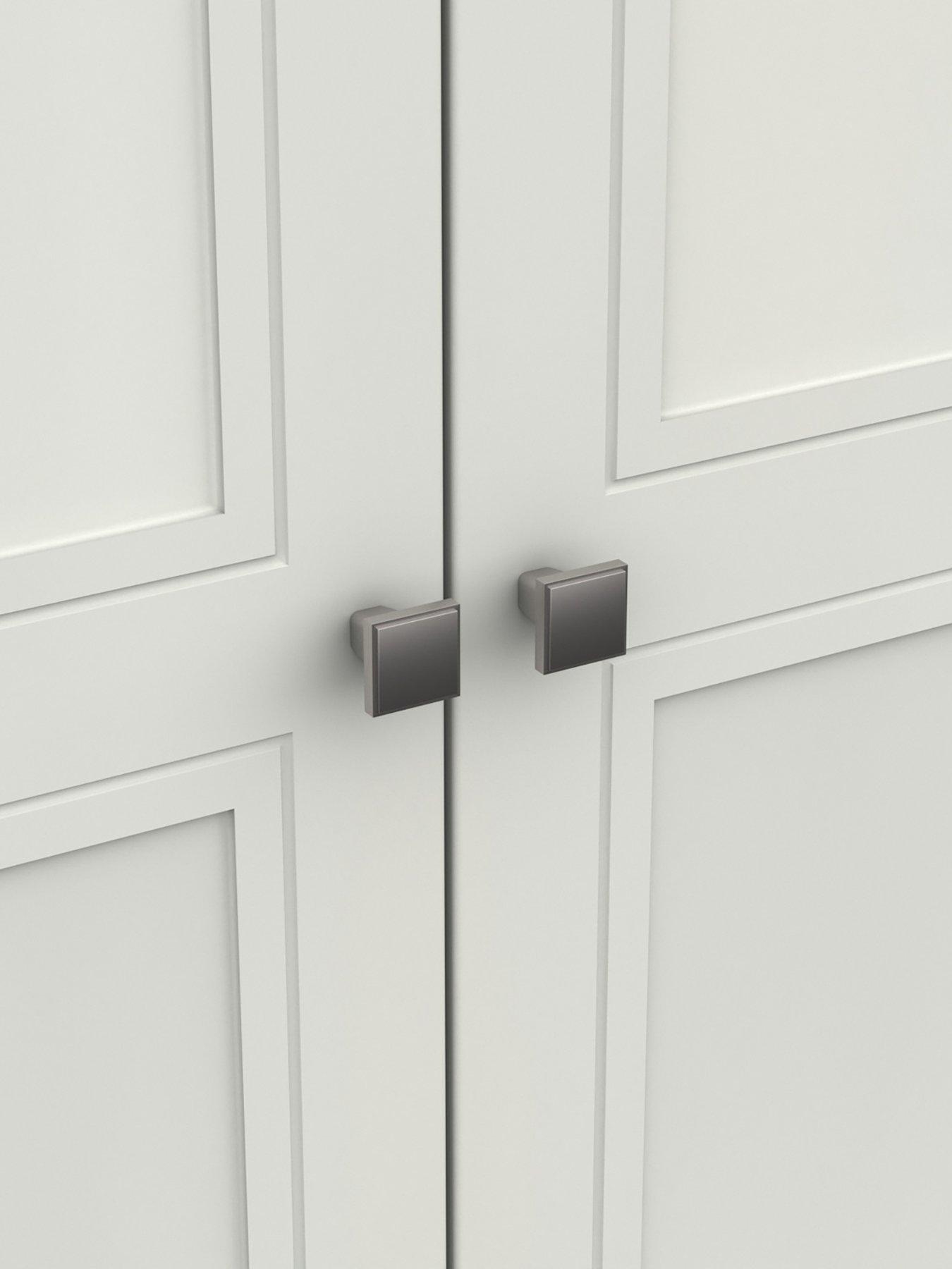 Image 4 of 6 of One Call Harris 4 Piece Part Assembled Package 3 Door Mirrored Wardrobe, 5 Drawer Chest and 2 Bedside Chests