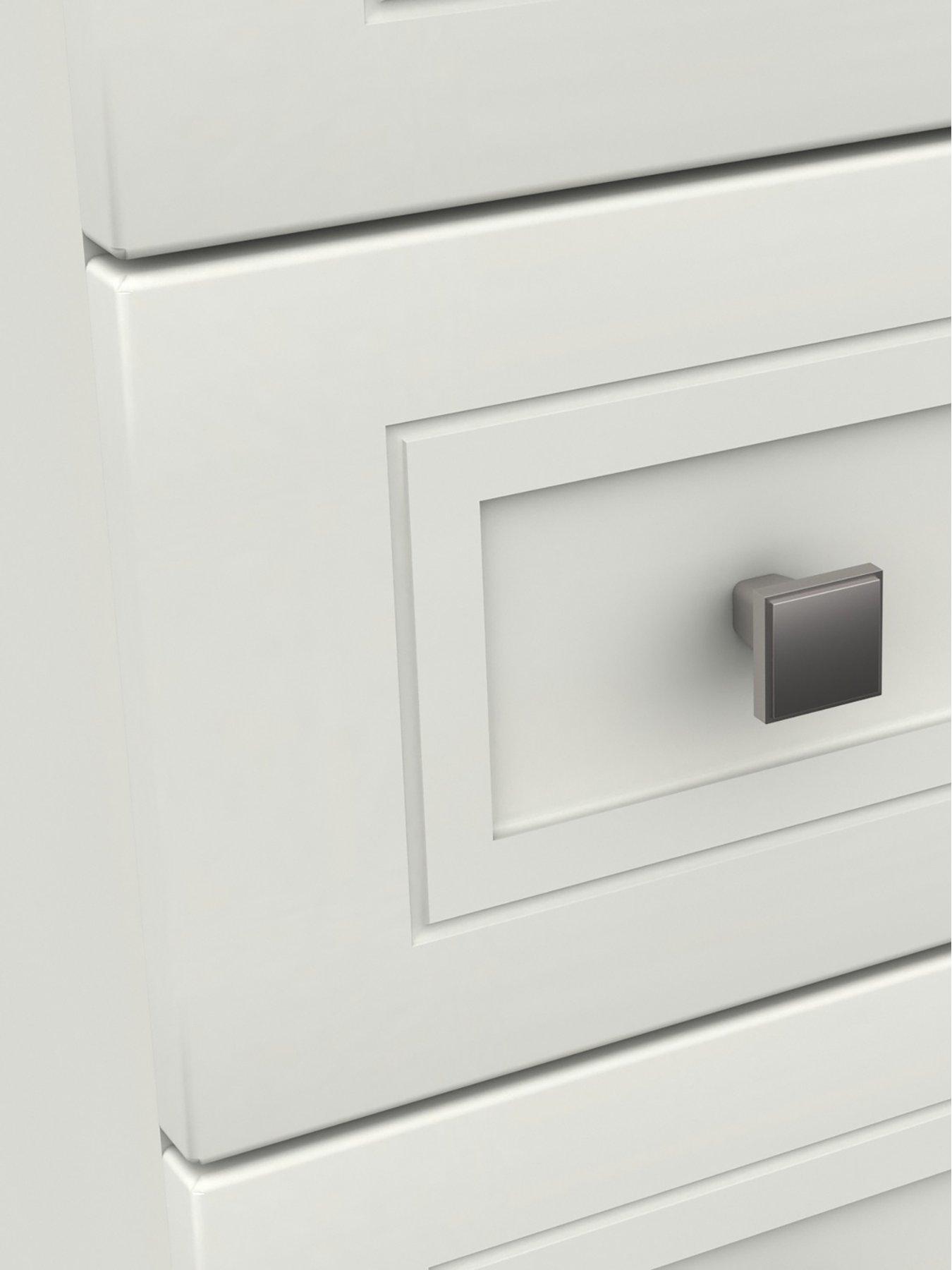 Image 5 of 6 of One Call Harris 4 Piece Part Assembled Package 3 Door Mirrored Wardrobe, 5 Drawer Chest and 2 Bedside Chests