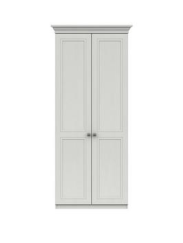 Product photograph of One Call Harris Ready Assembled 2 Door Wardrobe from very.co.uk