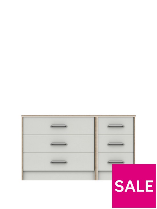 front image of brianne-ready-assembled-3-3-drawer-chest