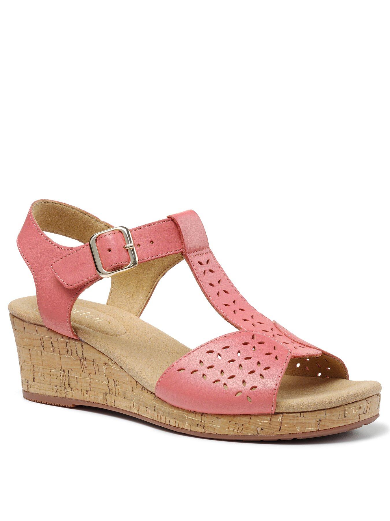 orange heeled sandals uk