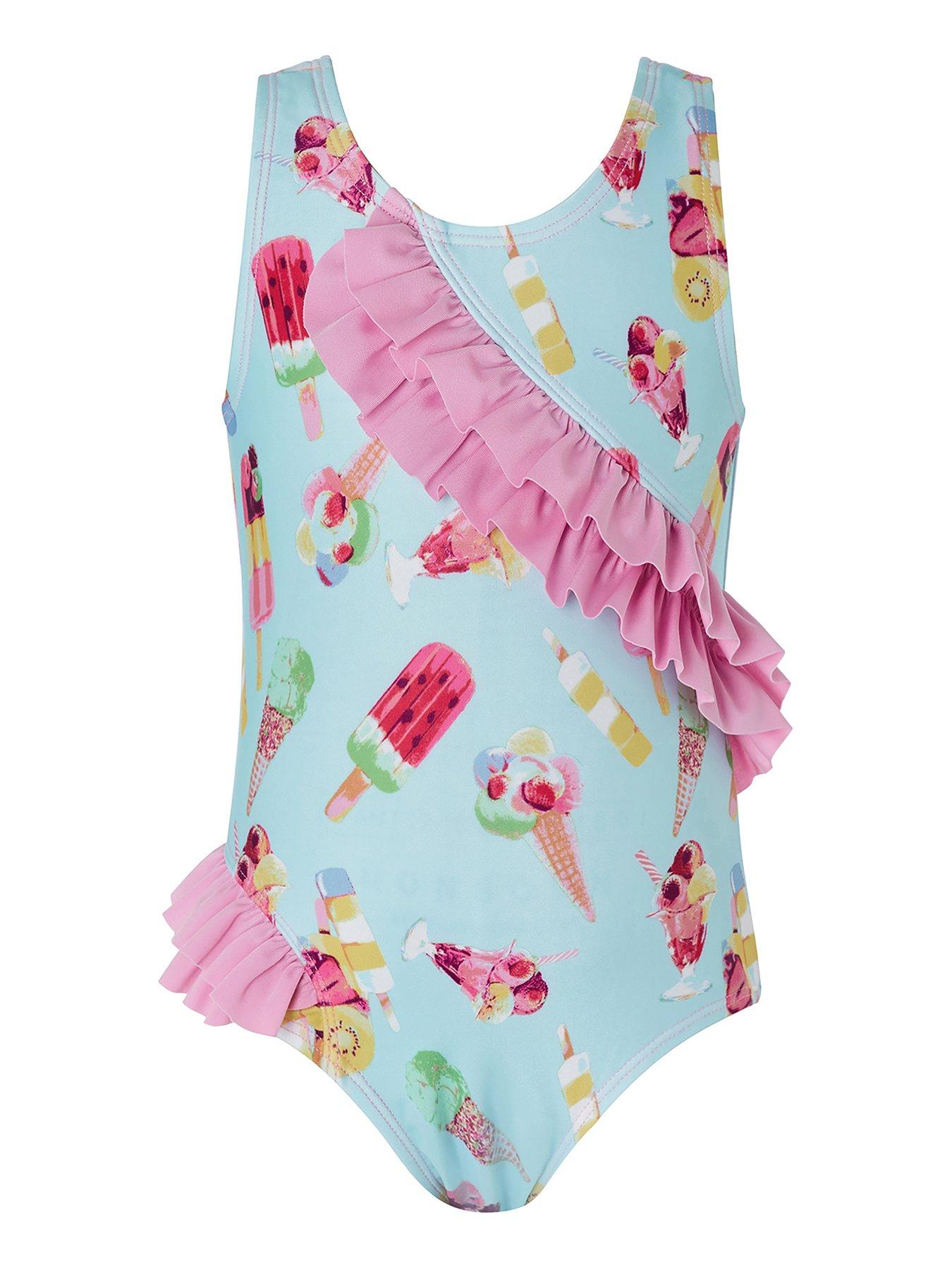 baby girl ruffle swimsuit