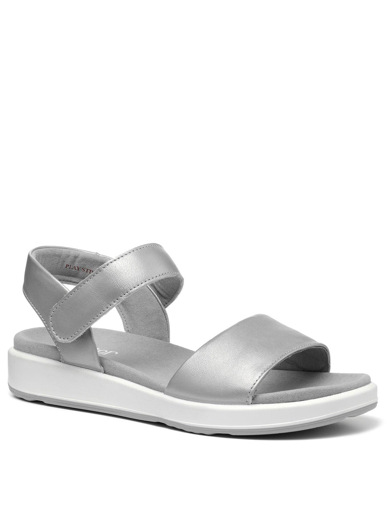 hotter silver sandals