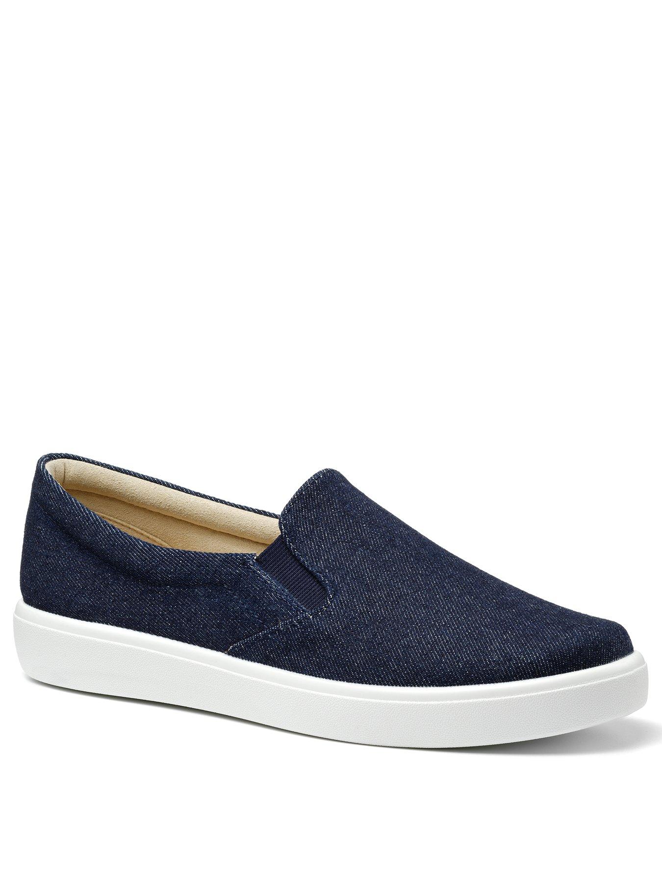 Hotter Tara Canvas Slip On Shoes 