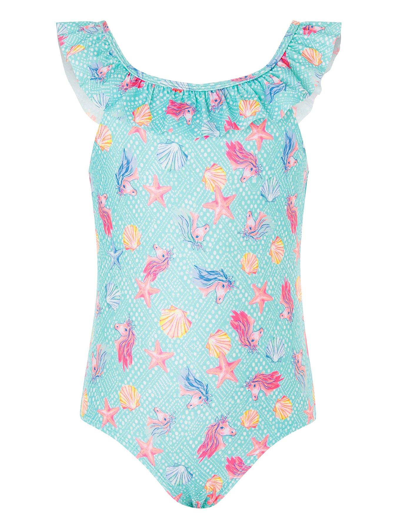 girls unicorn swimsuit