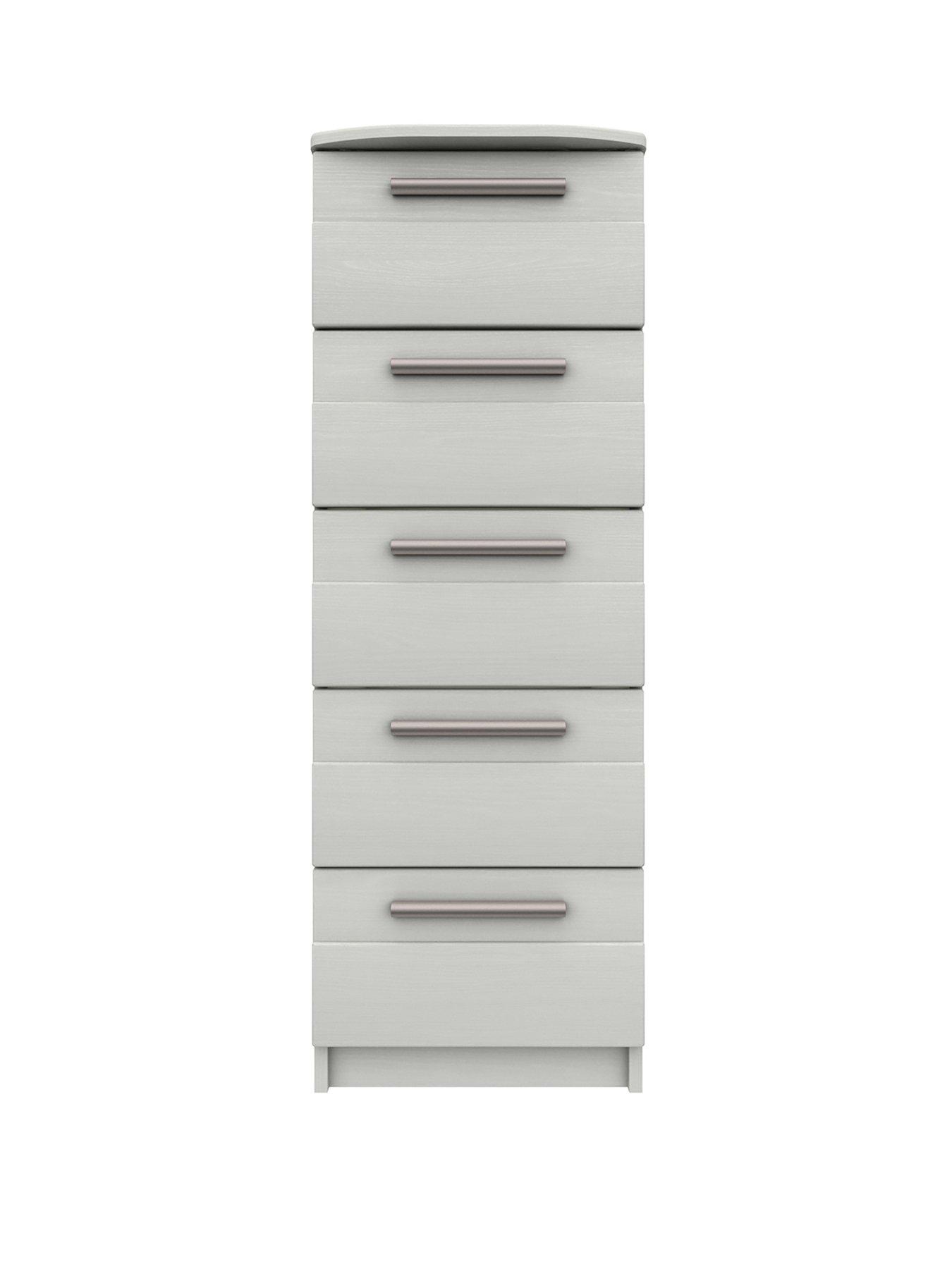 undefined Taylor Ready Assembled 5 Drawer Tall Boy