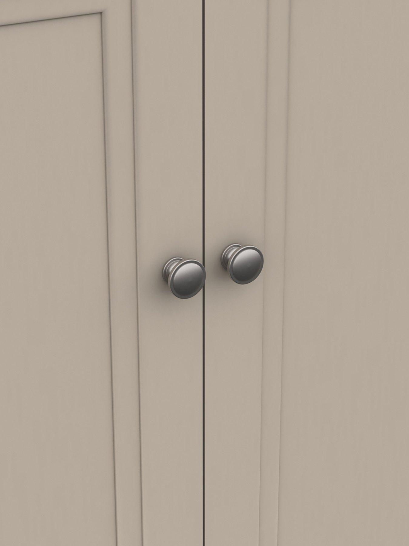 Image 3 of 4 of One Call Reid 4 Piece&nbsp;Ready&nbsp;Assembled&nbsp;Package - 2 Door&nbsp;Wardrobe, 5 Drawer Chest and 2 Bedside Cabinets