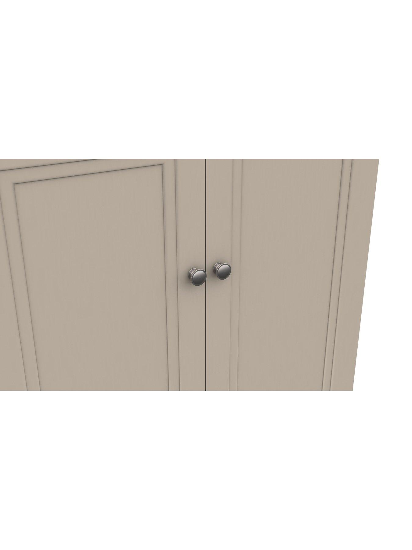 Image 4 of 7 of One Call Reid Part Assembled&nbsp;3 Door&nbsp;Mirrored Wardrobe