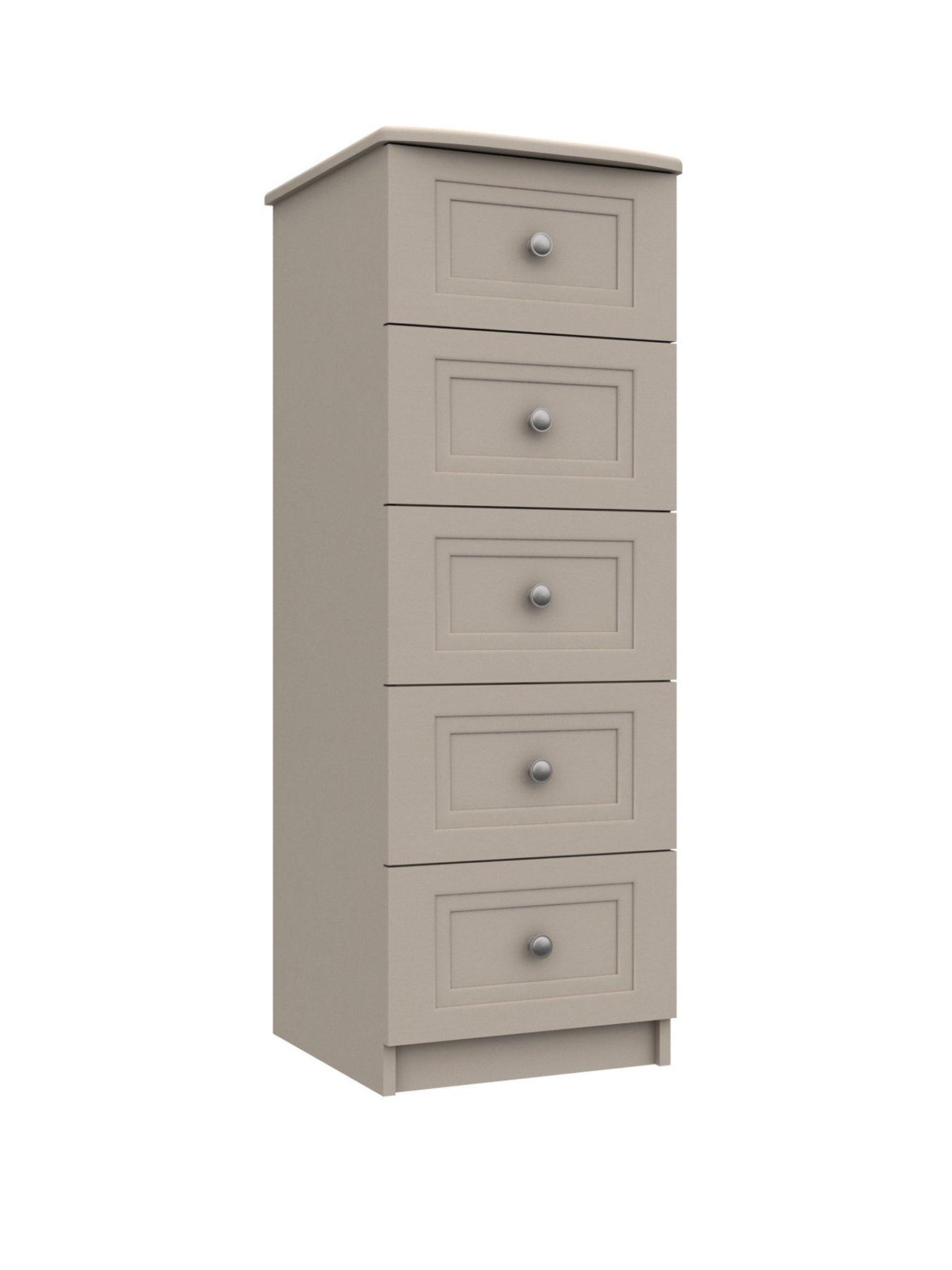 Image 3 of 4 of One Call Reid Ready Assembled 5 Drawer Tall Boy