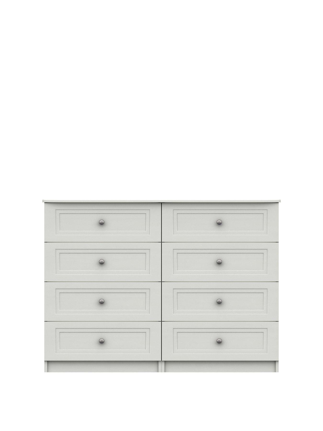 undefined Reid Ready Assembled 4 + 4 Drawer Chest
