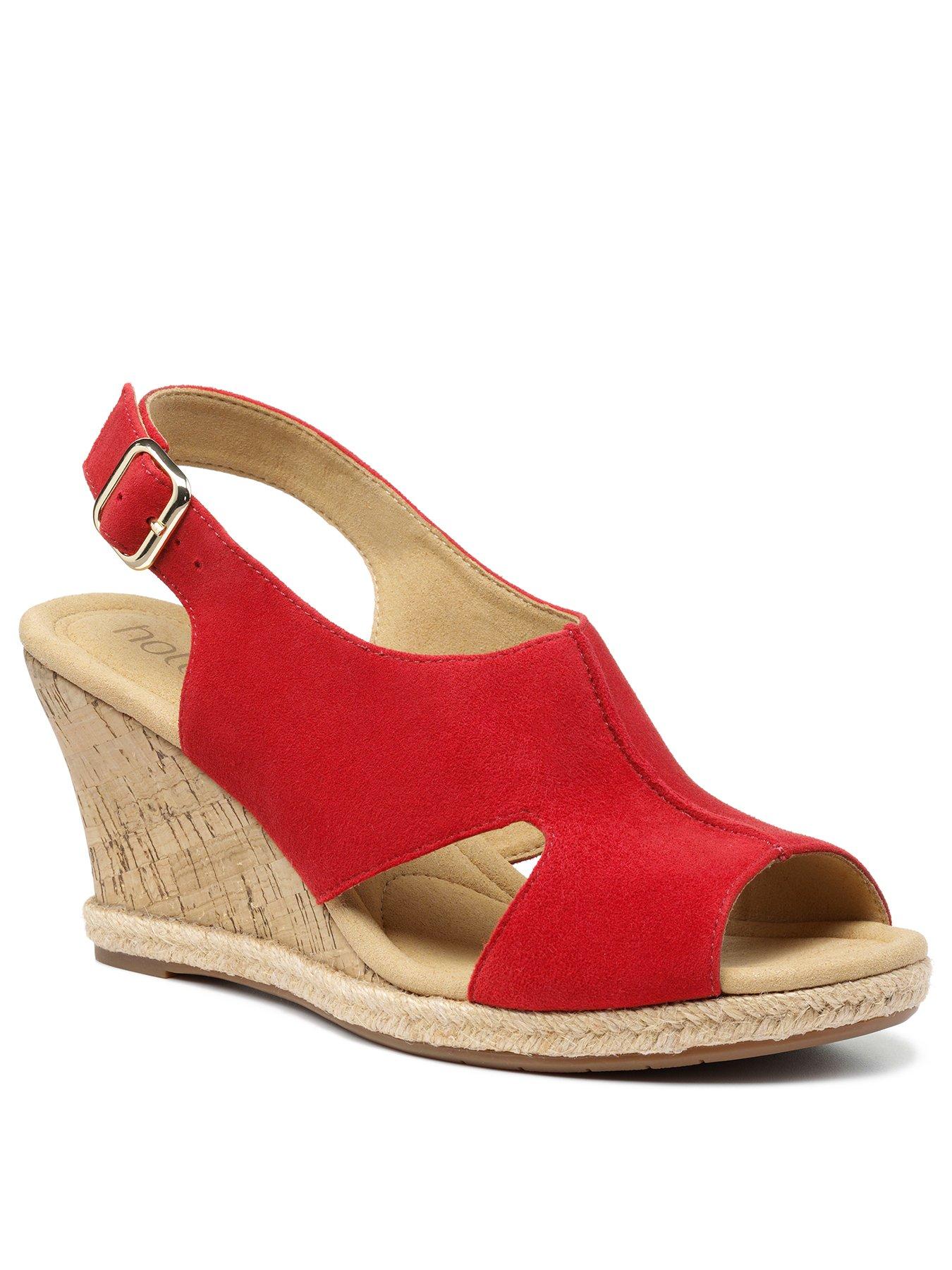 hotter red sandals