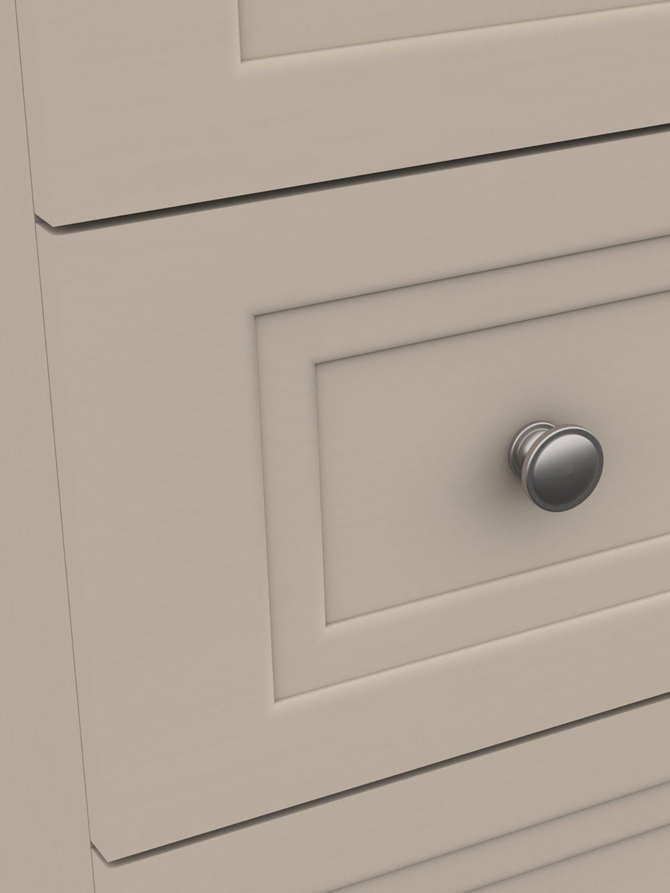 Image 4 of 4 of One Call Reid Ready Assembled 3 Drawer Bedside Chest