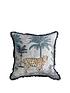  image of gallery-leopard-fringed-cushion