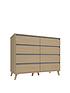  image of miller-ready-assembled-4-4-drawer-chest