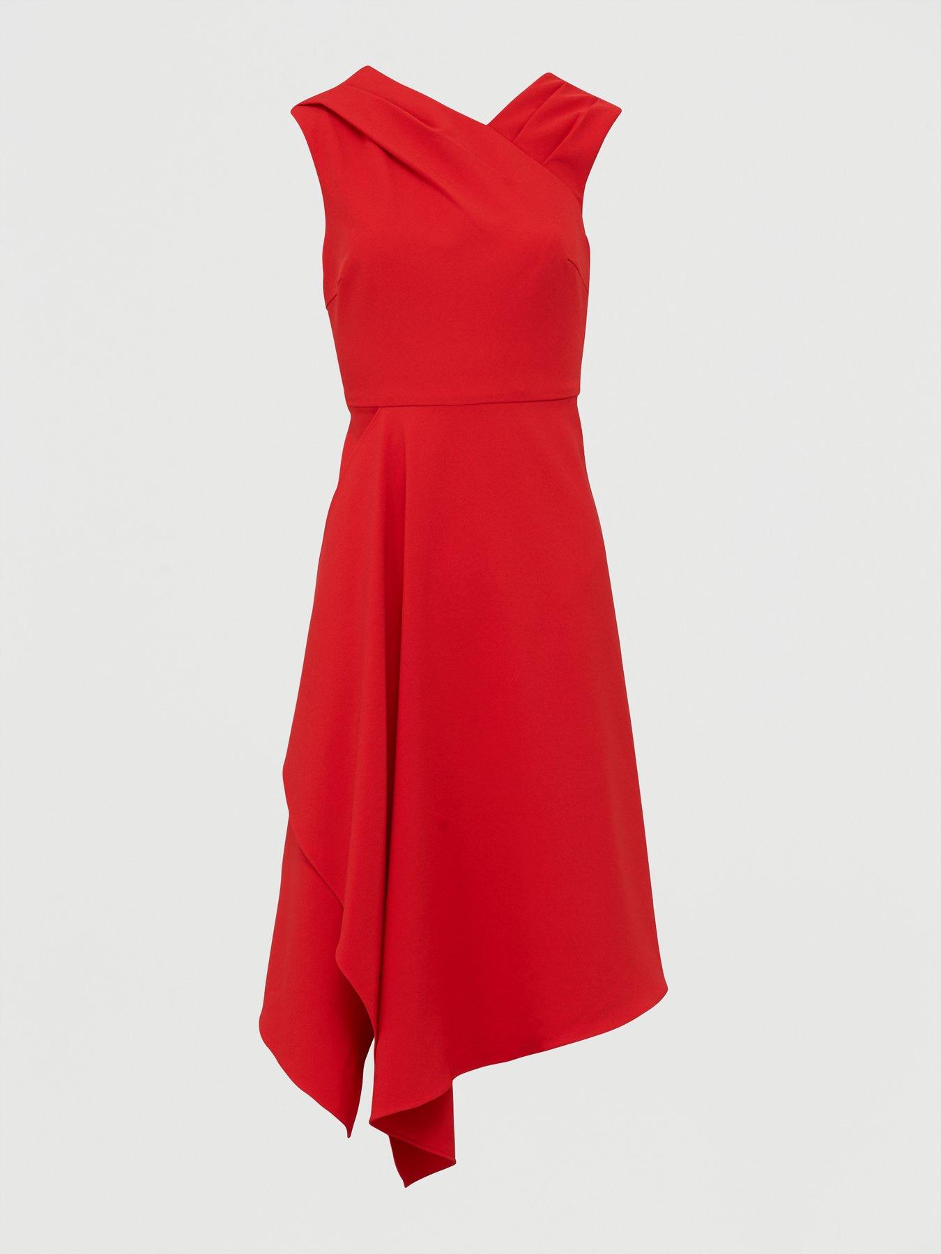 v by very red dress