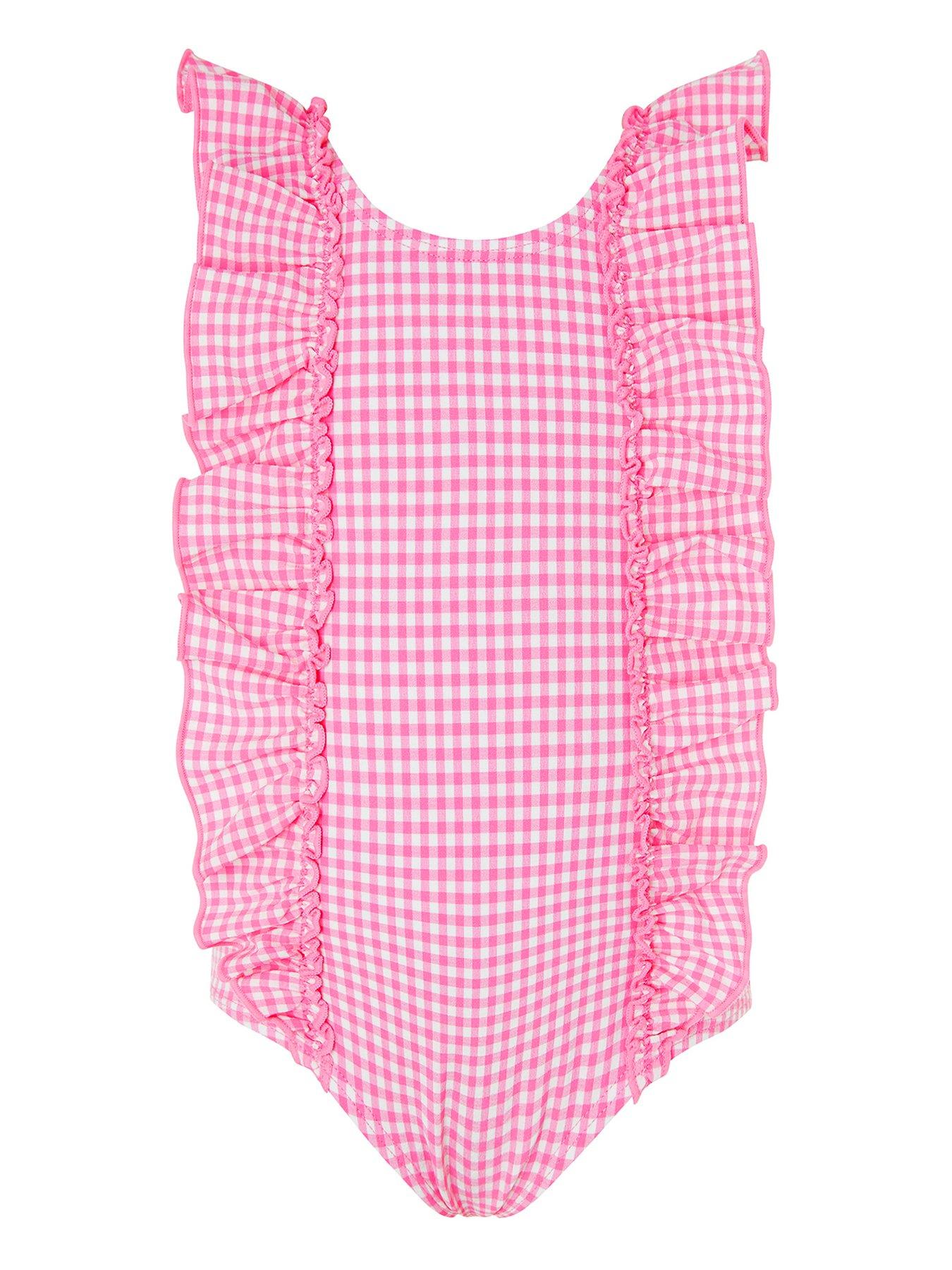 Monsoon Baby Girls Geri Gingham Ruffle Swimsuit review