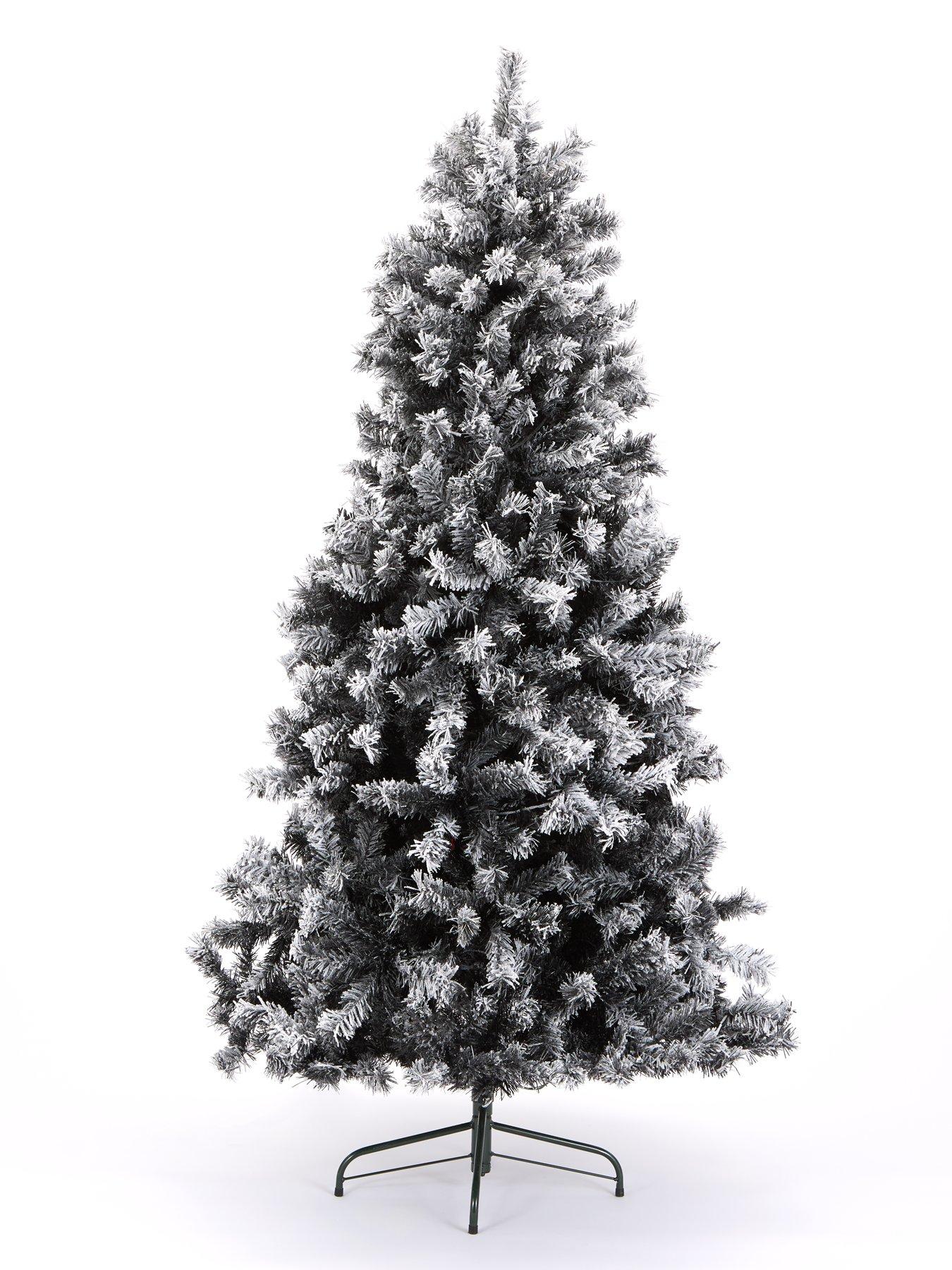 Very Home 7ft Black Forest Flocked Pre-Lit Christmas Tree