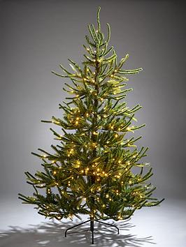 Product photograph of 7ft Fraser Fir Upswept Pre-lit Mixed Tips Christmas Tree from very.co.uk