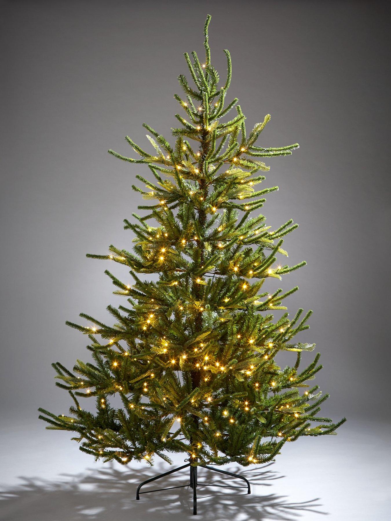 7ft Fraser Fir Upswept PreLit Mixed Tips Christmas Tree very.co.uk
