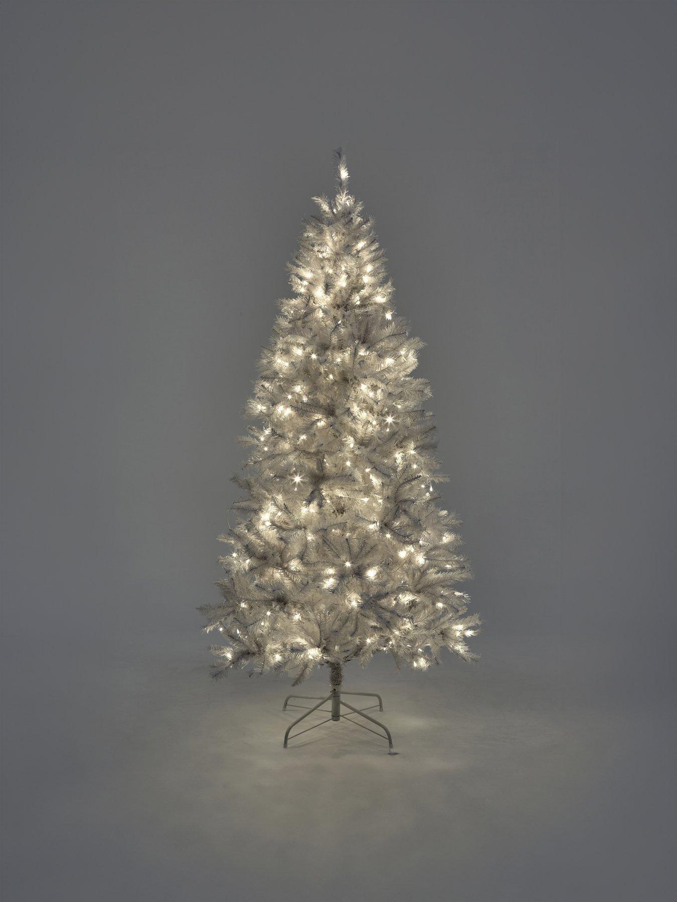 undefined 7ft Regal Dual Function Pre-Lit White Christmas Tree