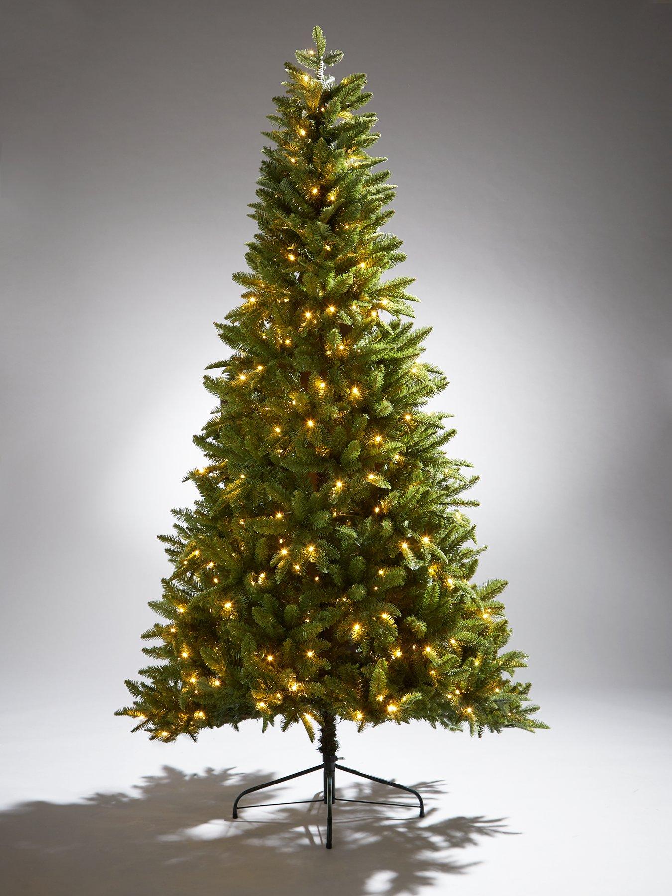 Product photograph of 7ft Grizedale Pre-lit Christmas Tree With Mixed Tips And Memory Wire from very.co.uk