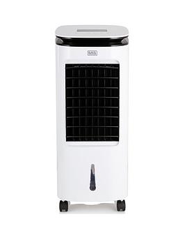 Product photograph of Black Decker 2-in-1 Air Cooler With 3 Heat Settings Remote Control 7 Litre Water Tank White 65w Bxac65002gb from very.co.uk