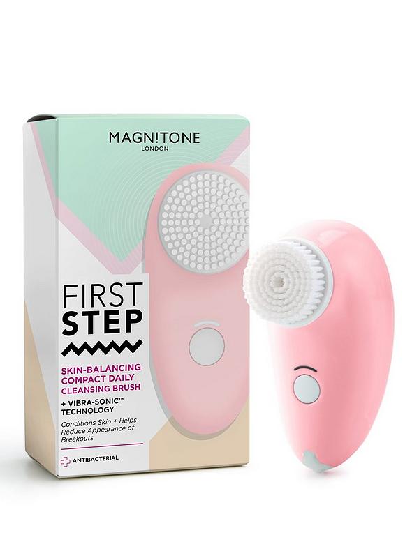 Image 1 of 4 of Magnitone First Step - Skin-Balancing, Compact Skin Cleansing Brush - Pink