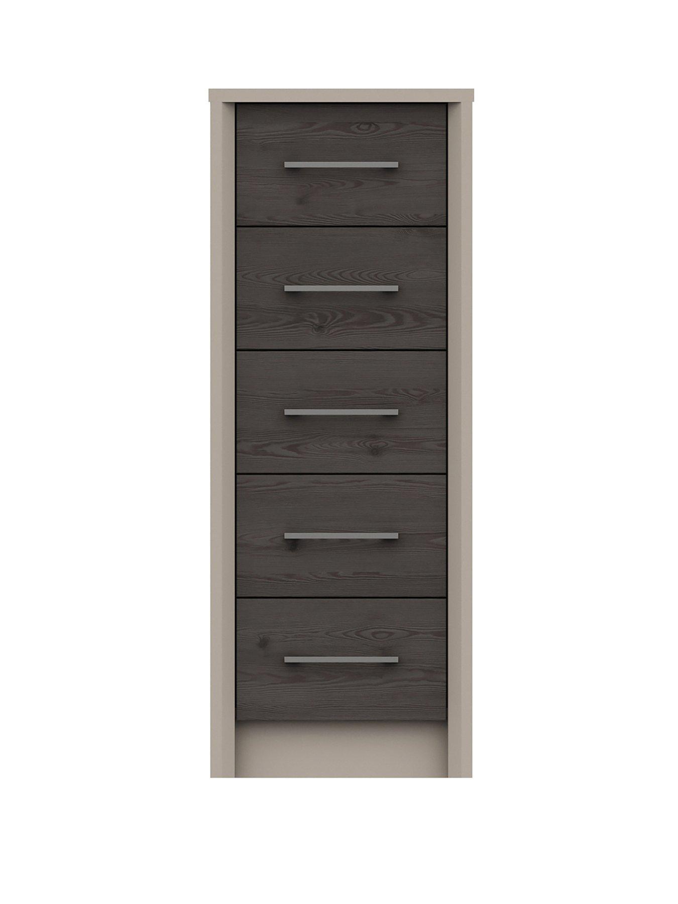 Image 1 of 5 of One Call Smyth Ready Assembled 5 Drawer Tall Boy