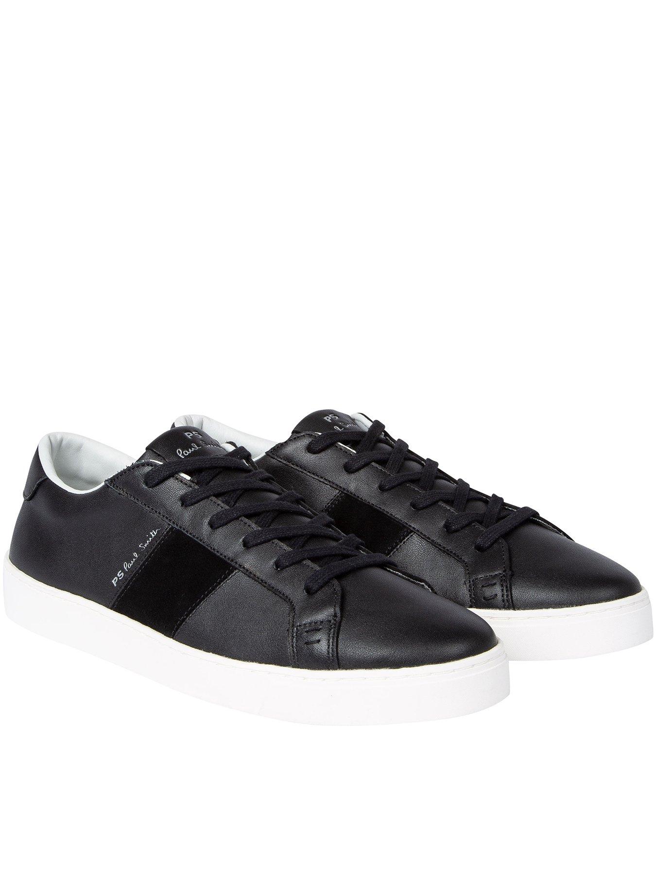 paul smith black leather trainers