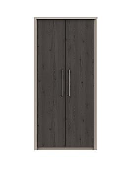 Product photograph of One Call Smyth Ready Assembled 2 Door Wardrobe from very.co.uk