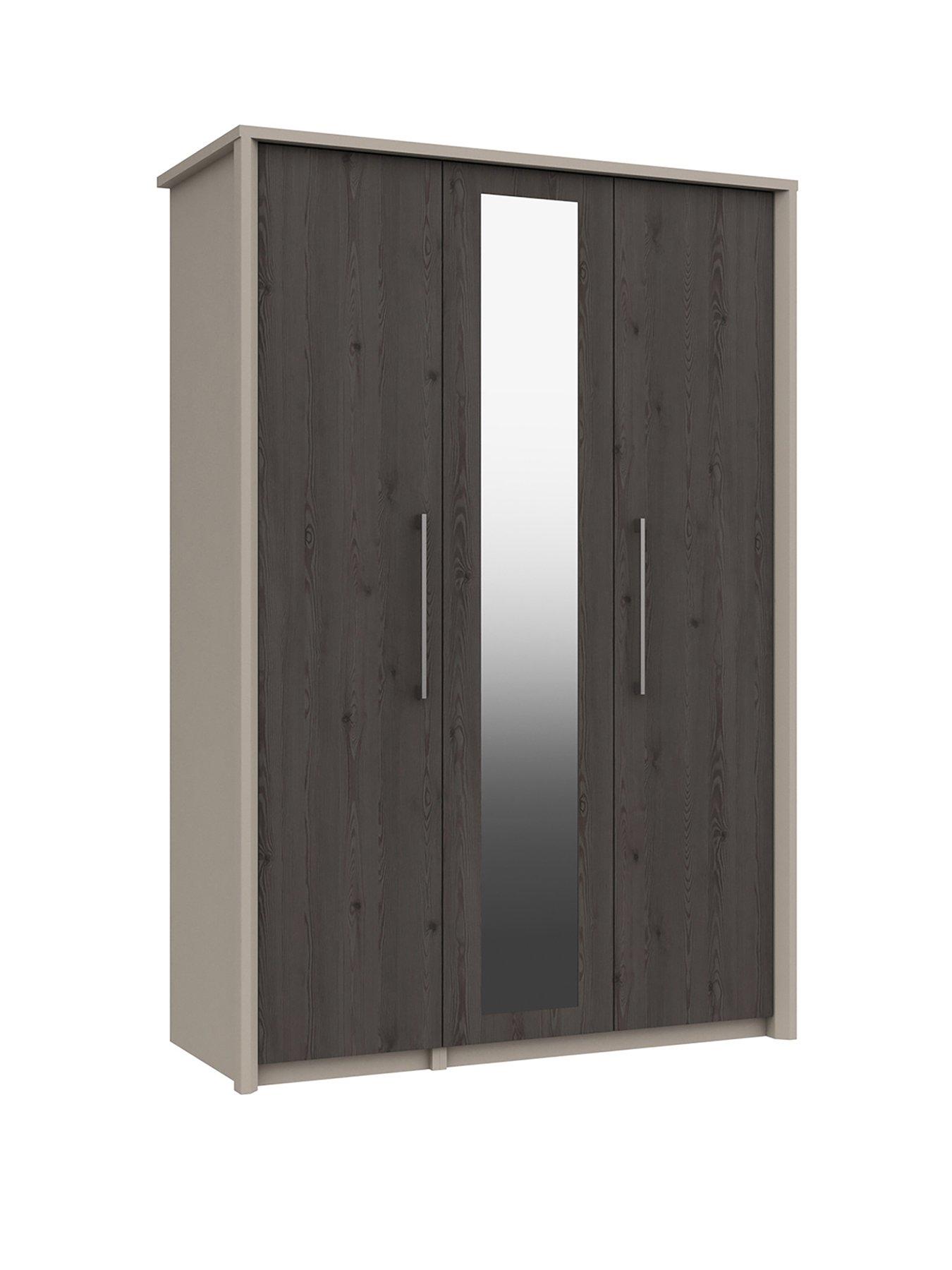 Image 3 of 6 of One Call Smyth Part Assembled&nbsp;3 Door&nbsp;Mirrored Wardrobe