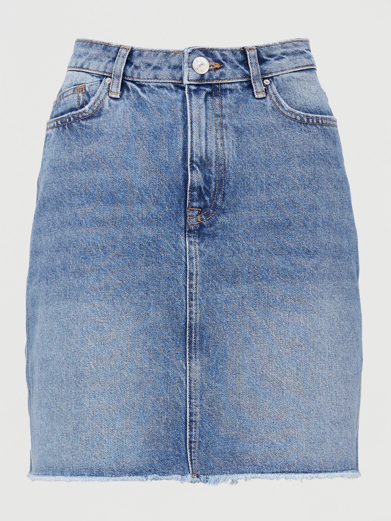 a line denim skirt uk