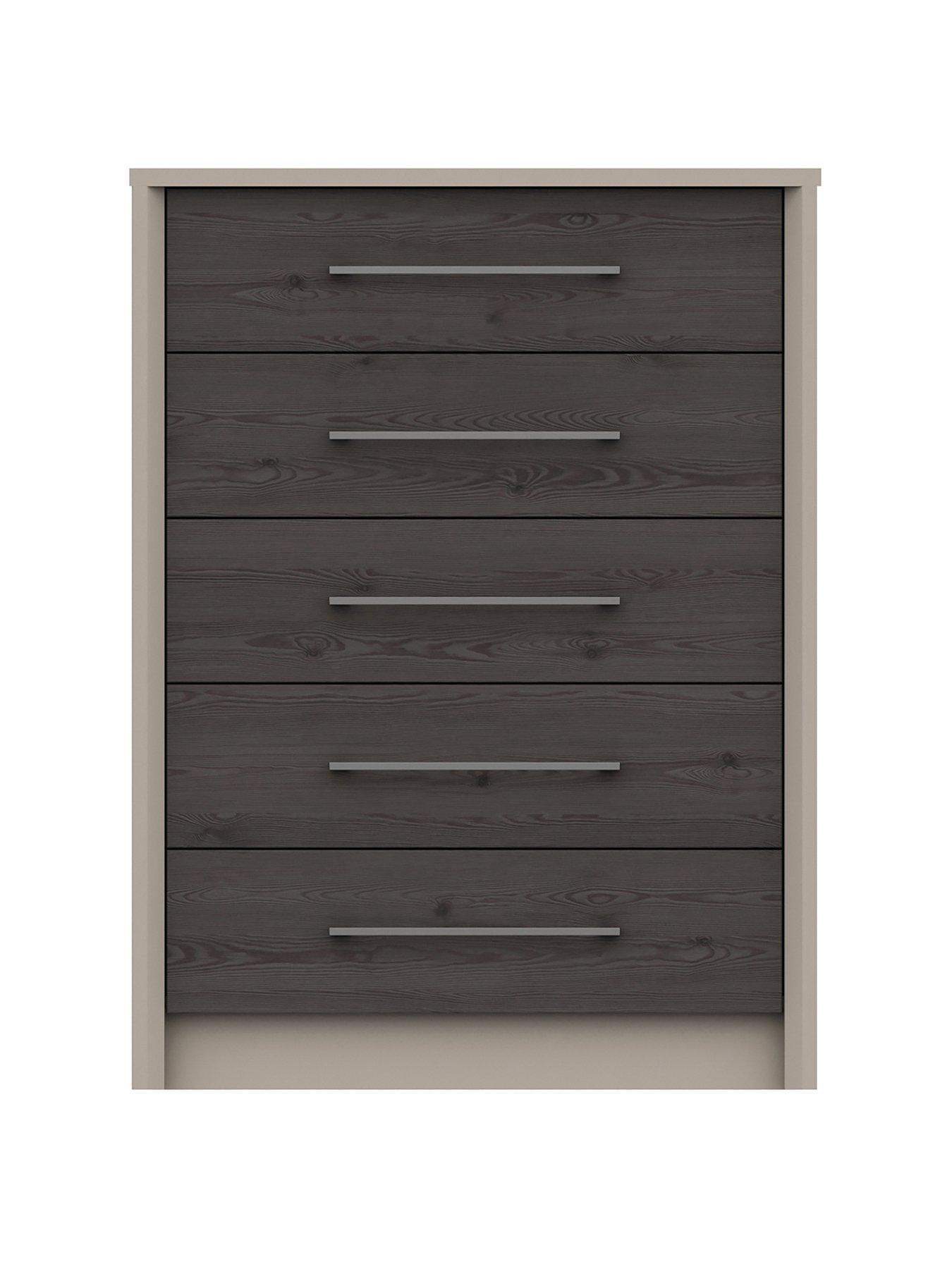 Ready assembled chest of drawers outlet grey