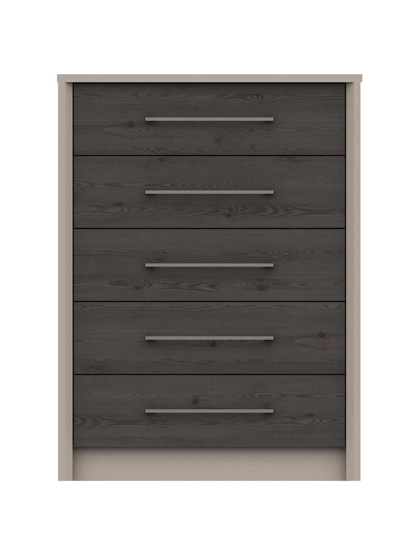Image 1 of 5 of One Call Smyth Ready Assembled 5 Drawer Chest