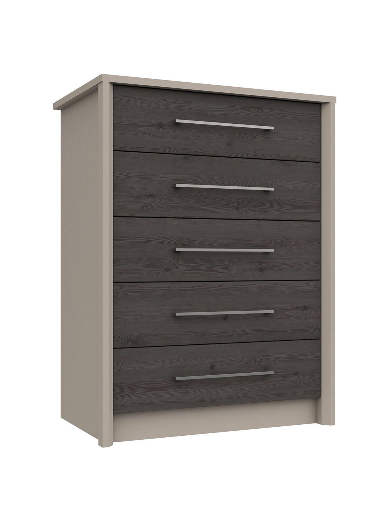 Image 3 of 5 of One Call Smyth Ready Assembled 5 Drawer Chest