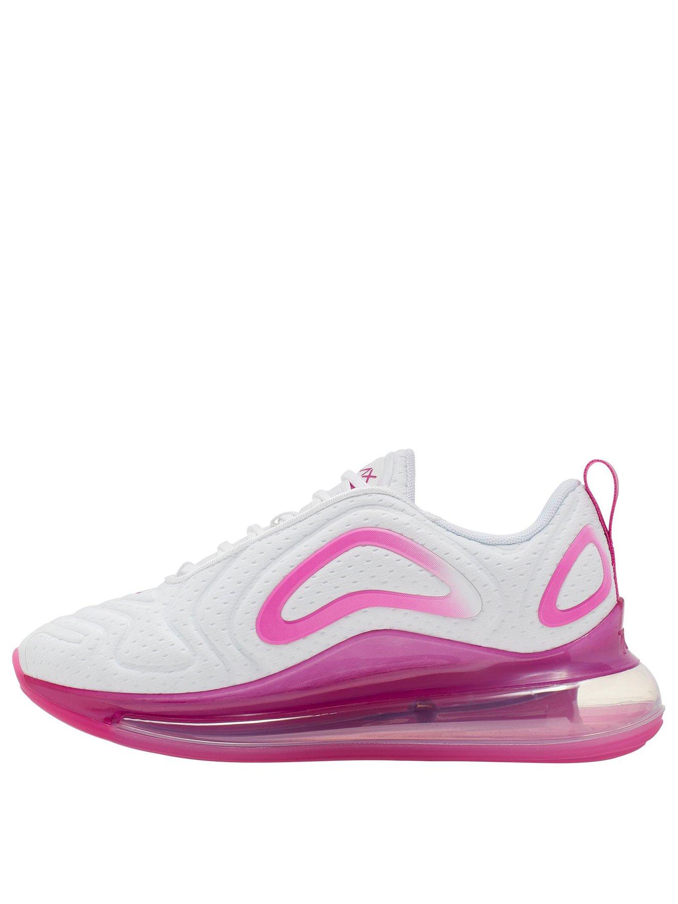 pink and white air max 720