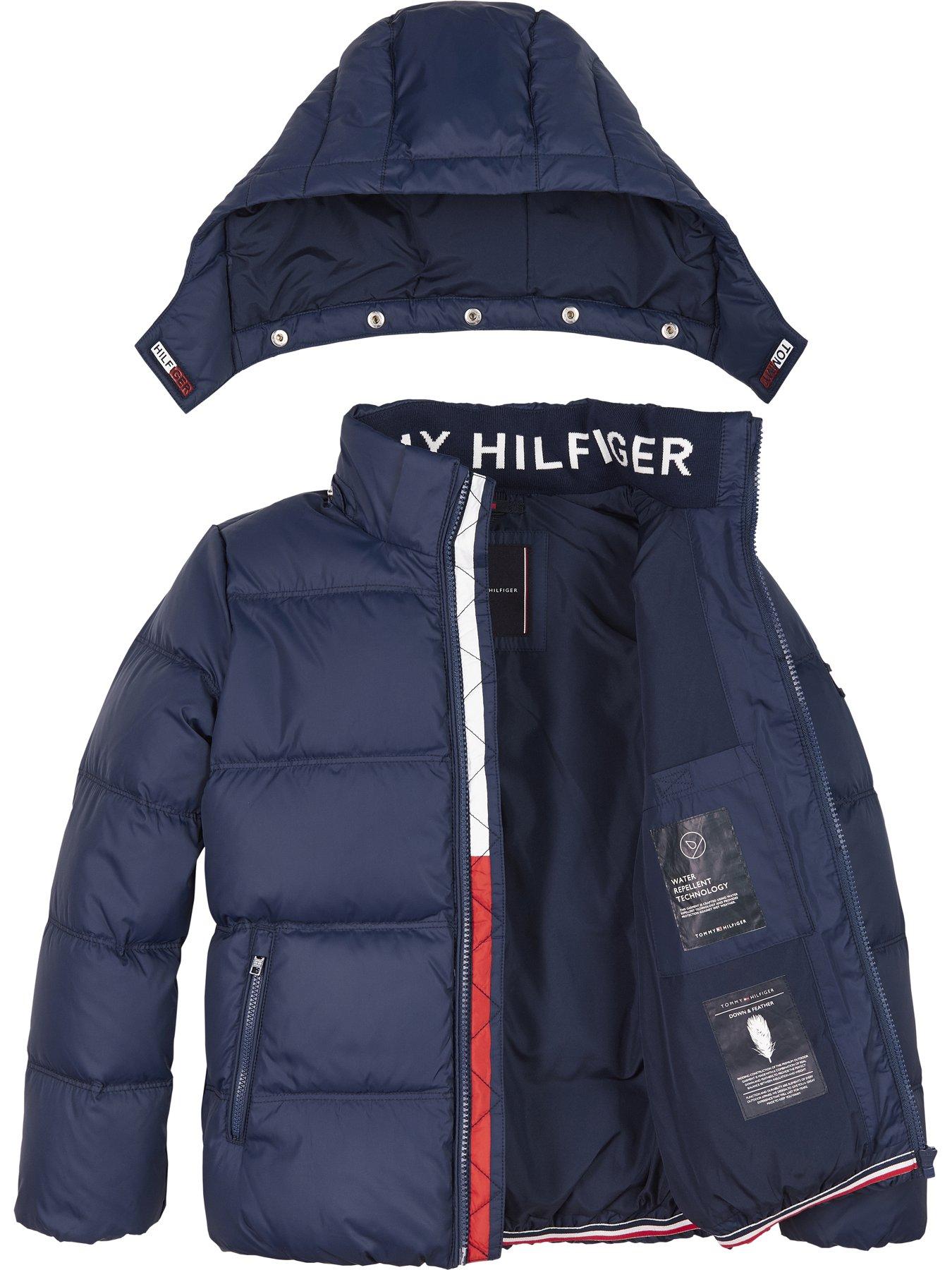 tommy hilfiger basic down hood jacket