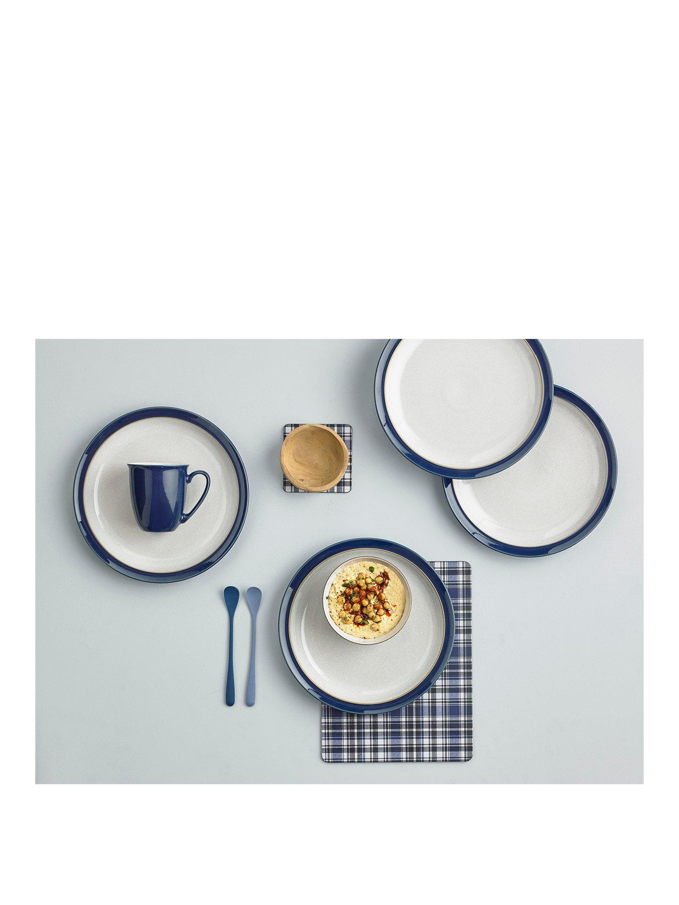 Denby Elements Dark Blue Dinner Plates Set of 4 very.co.uk