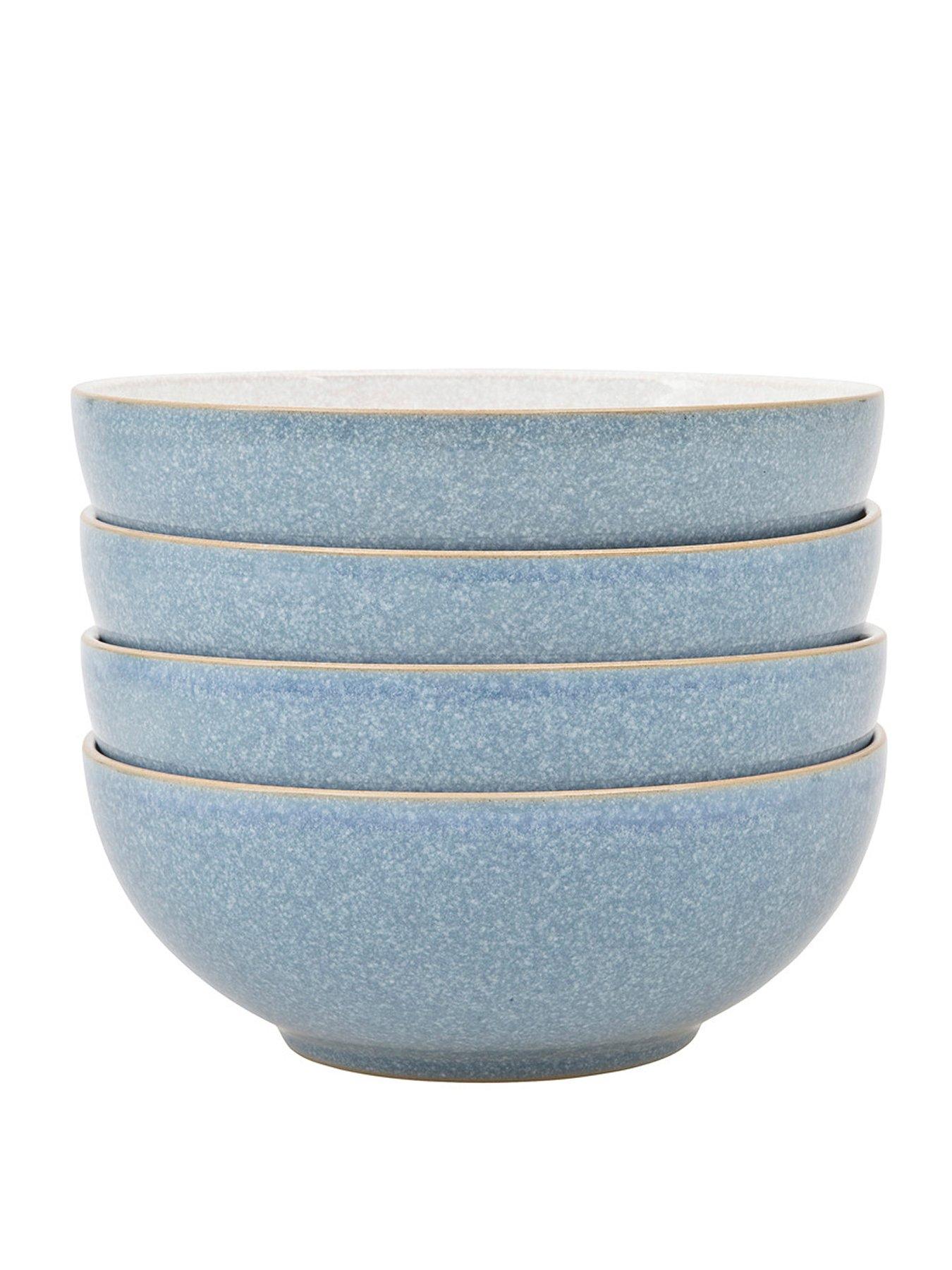 Denby Elements Blue Cereal Bowl Set Of 4 very.co.uk