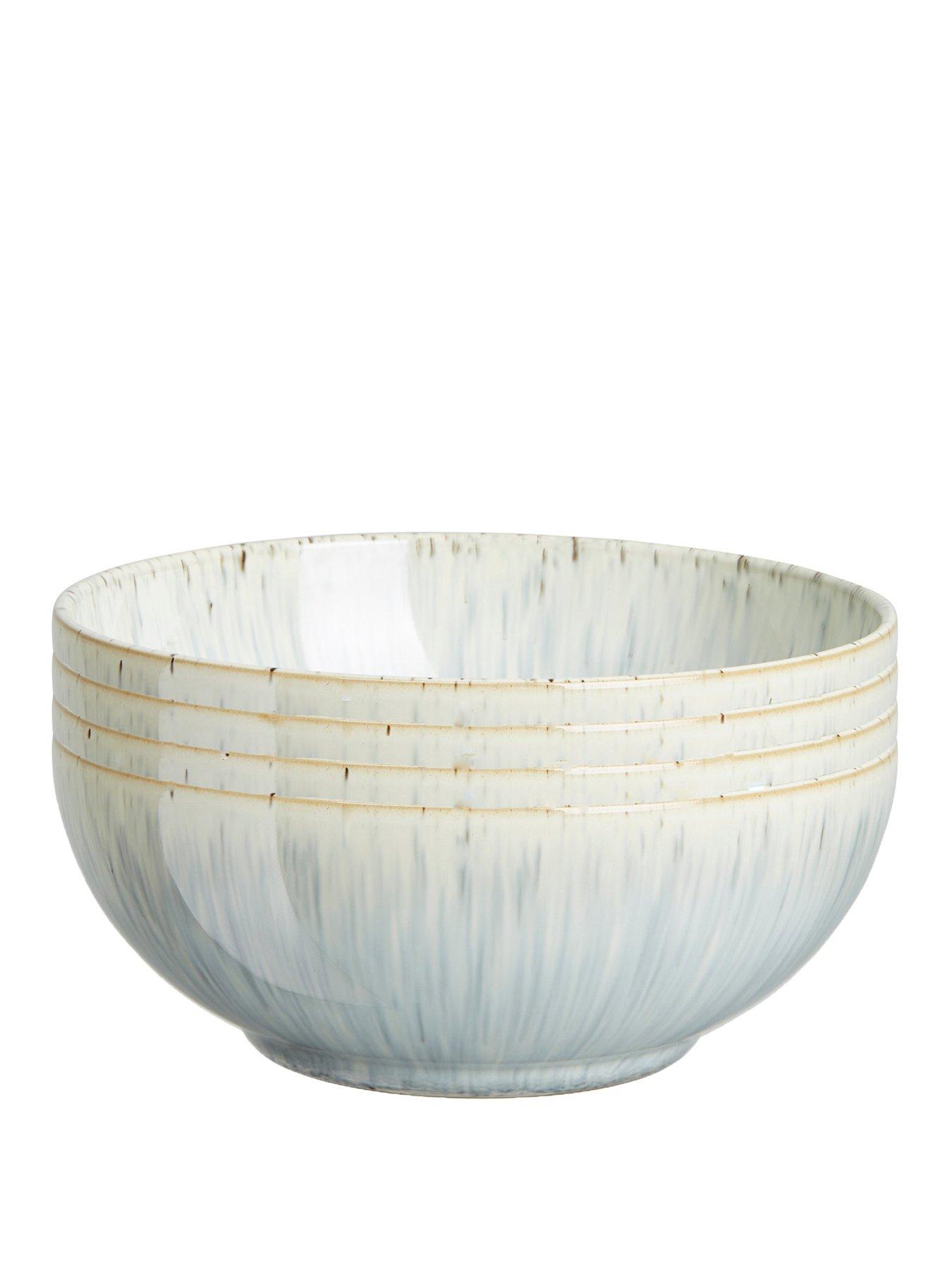 Denby Halo Grey Speckle Cereal Bowls – Set of 4