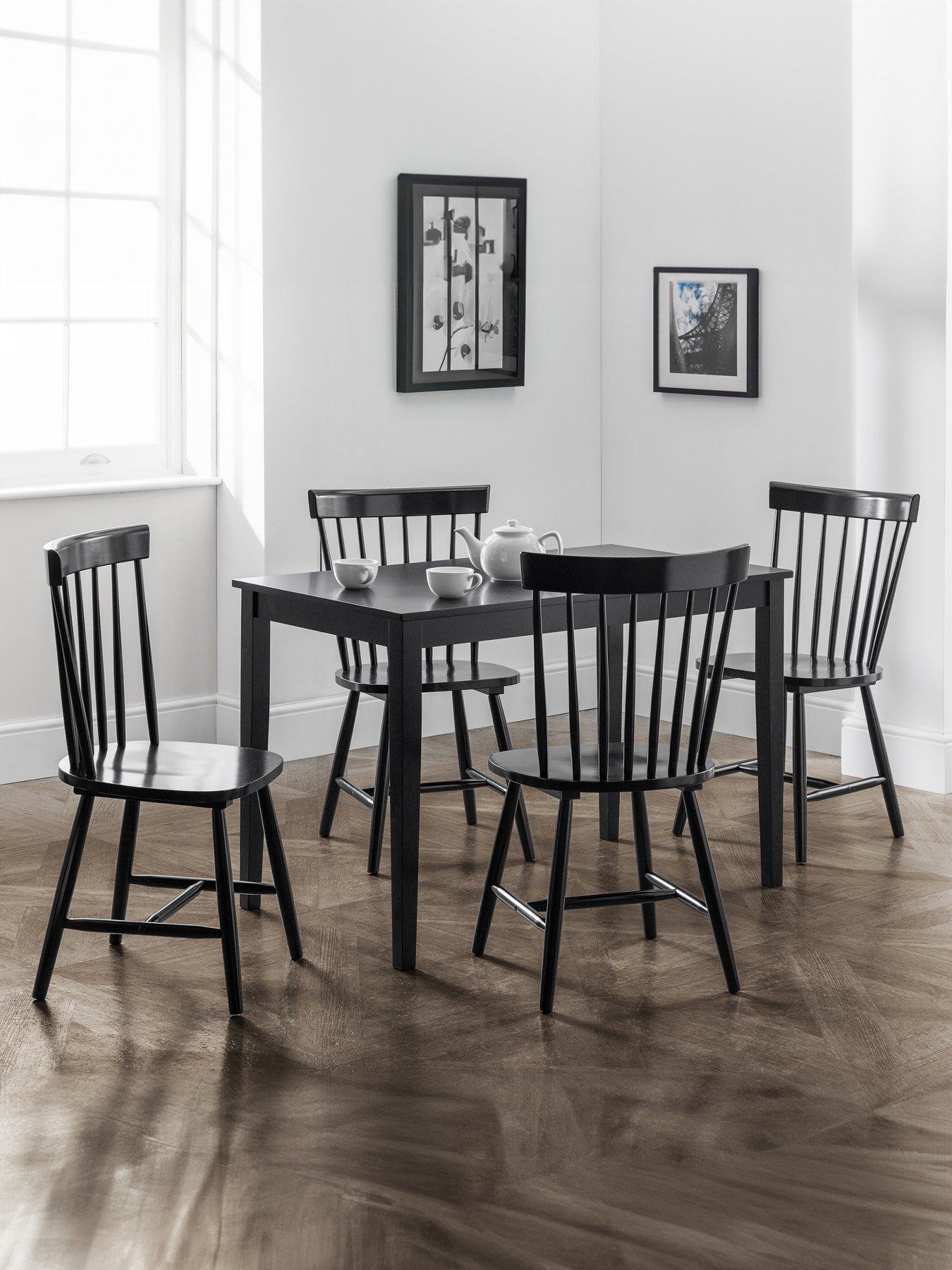 undefined Hudson 114 cm Dining Table - Black