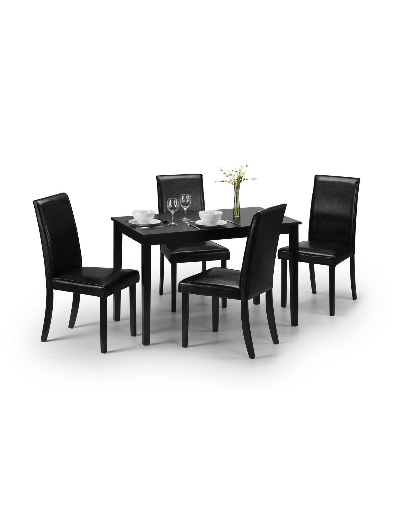 Image 2 of 2 of Julian Bowen Pair Of Hudson Dining Chairs - Black