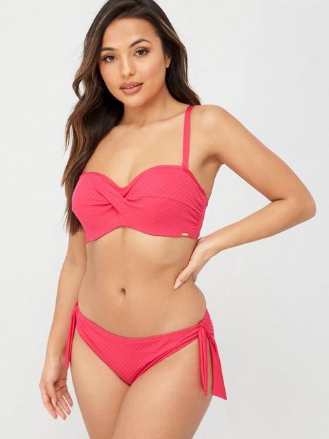 panache-echo-twist-bandeau-bikini-top-hot-pink