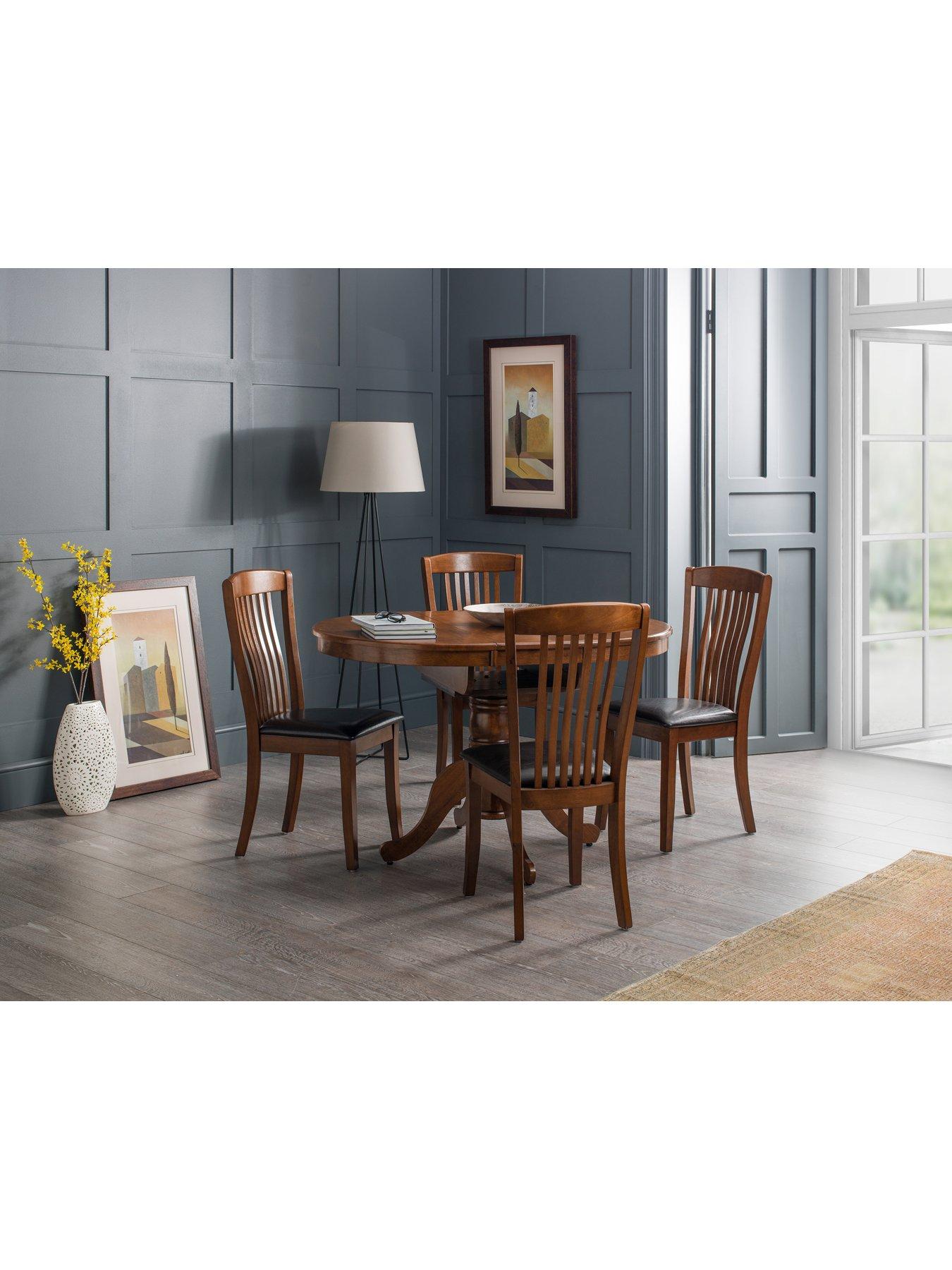 Product photograph of Julian Bowen Pair Of Canterbury Dining Chairs from very.co.uk