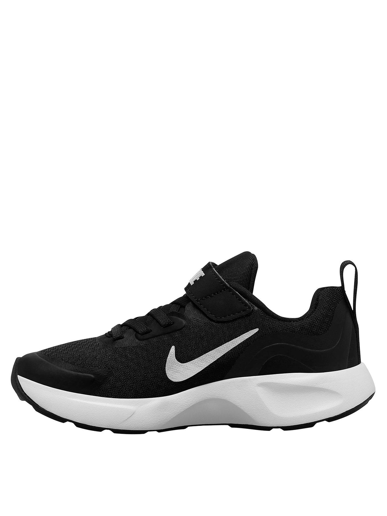 Nike Wearallday Childrens Trainer - Black/White | very.co.uk