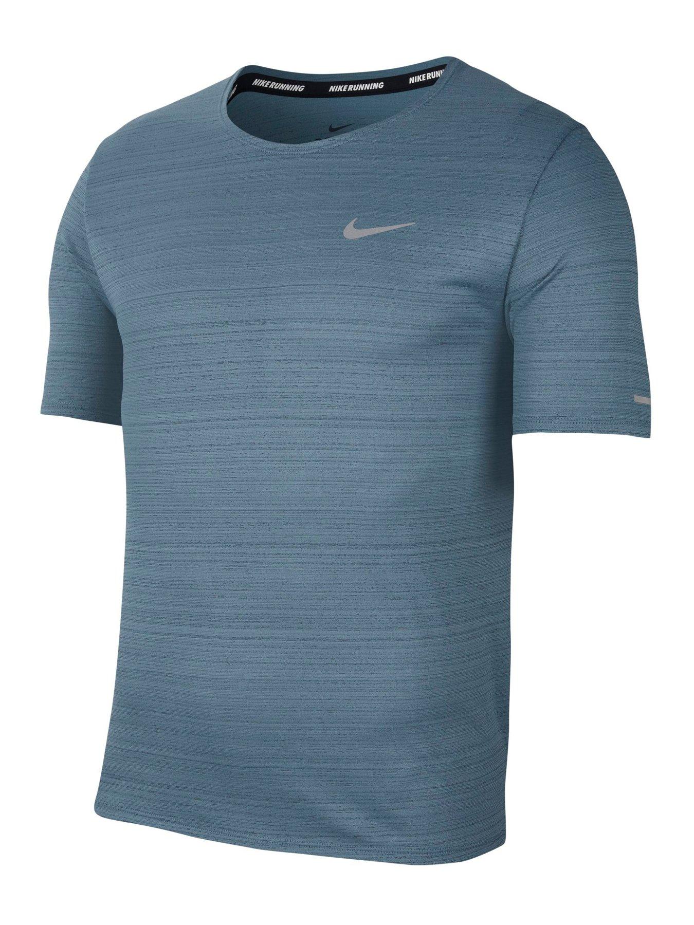 nike running top blue