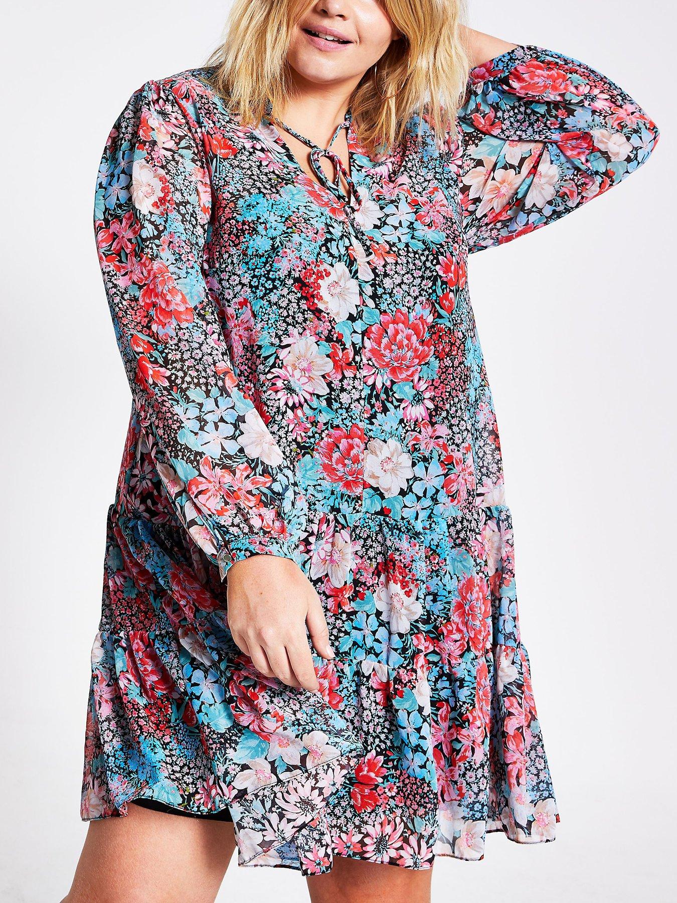 ruffle swing dress